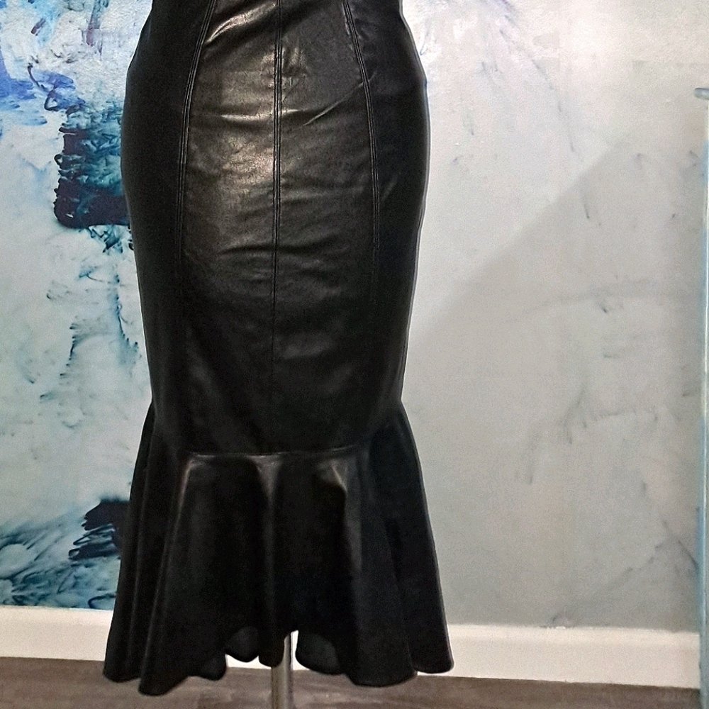 Black Leather Skirt